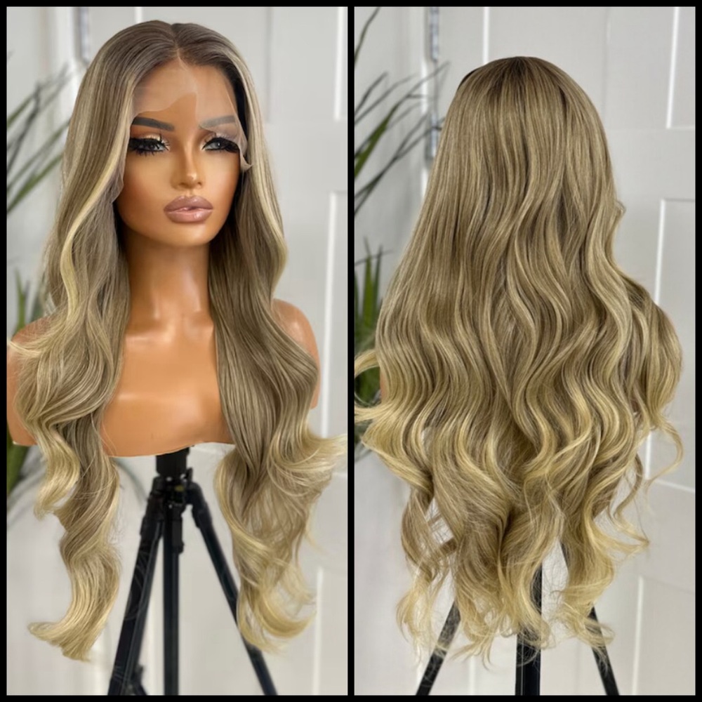 Human Hair Blended Lace Front Wig